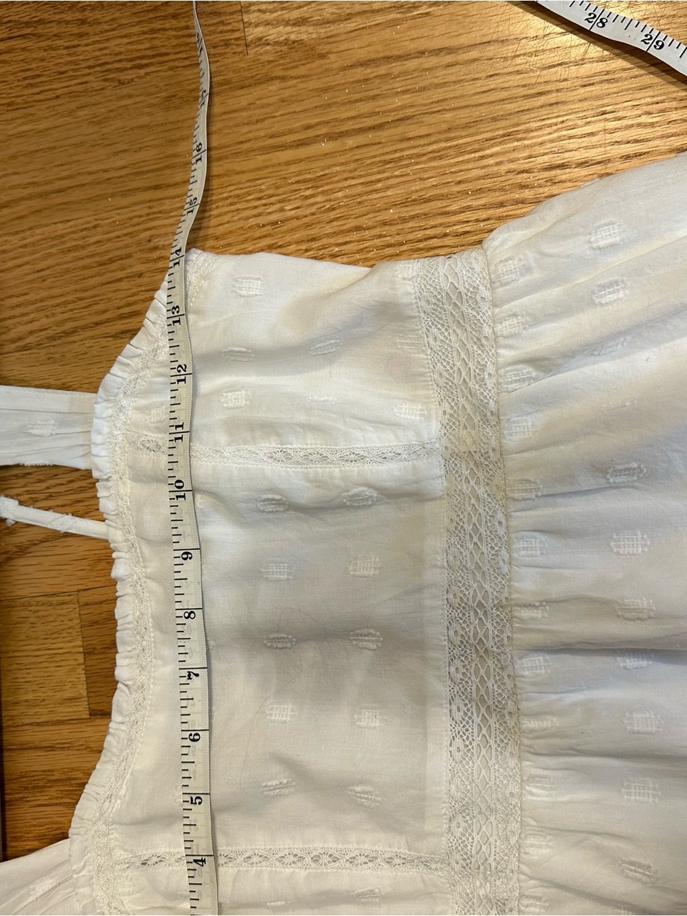American Eagle White Eyelet Ruffle Dress - Picture 7 of 7